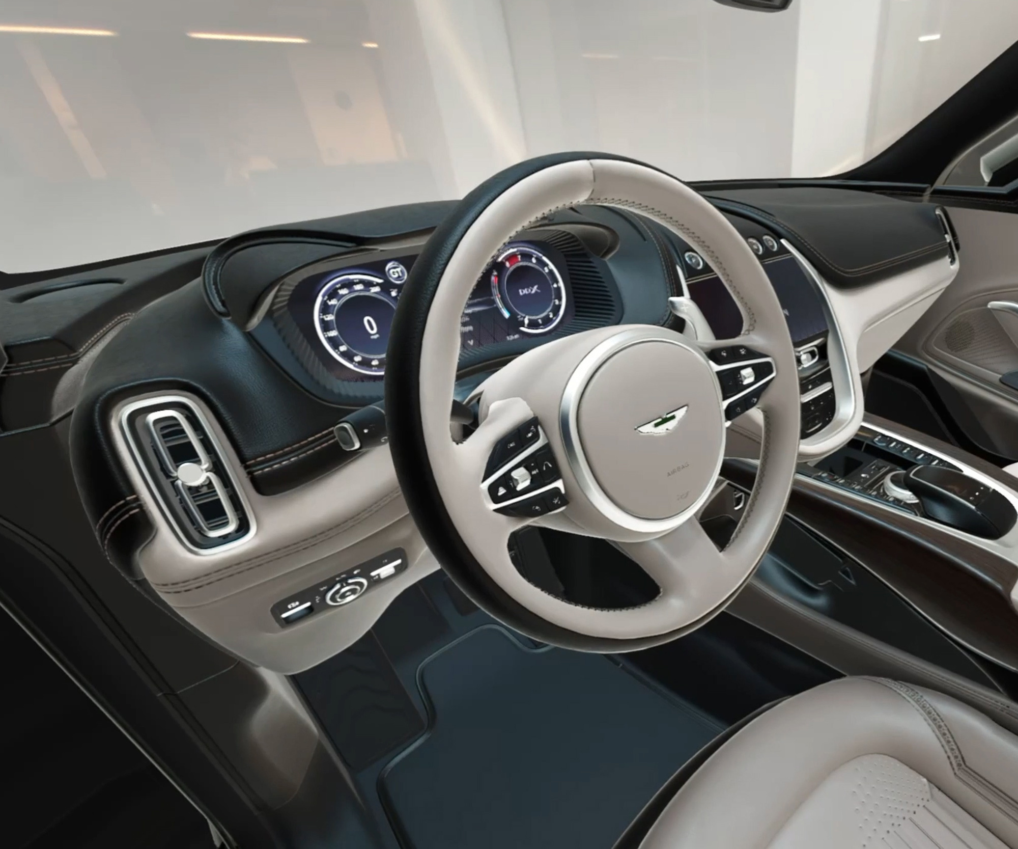 Aston Martin Uses Immersive Technology by Lenovo and Varjo. The 3D model of the Aston Martin DBX is made with Unity.