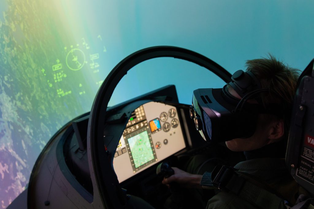 Pilot training in simulation